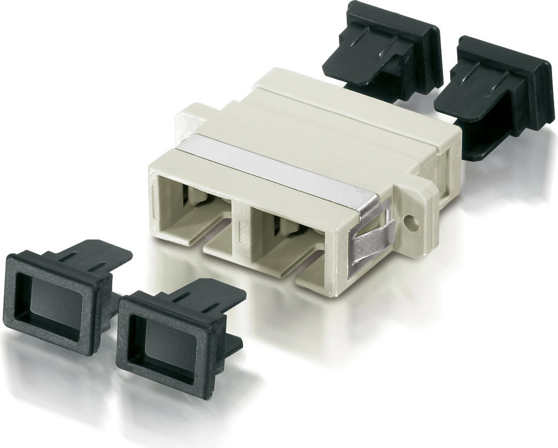 Adapter fibër optike Equip SC OM4, multi-mode, bezhë