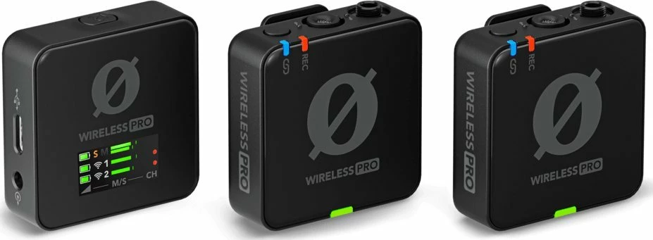 Mikrofon pa tela Rode Wireless PRO WIPRO, set 2x transmiter + 1x marrës, i zi