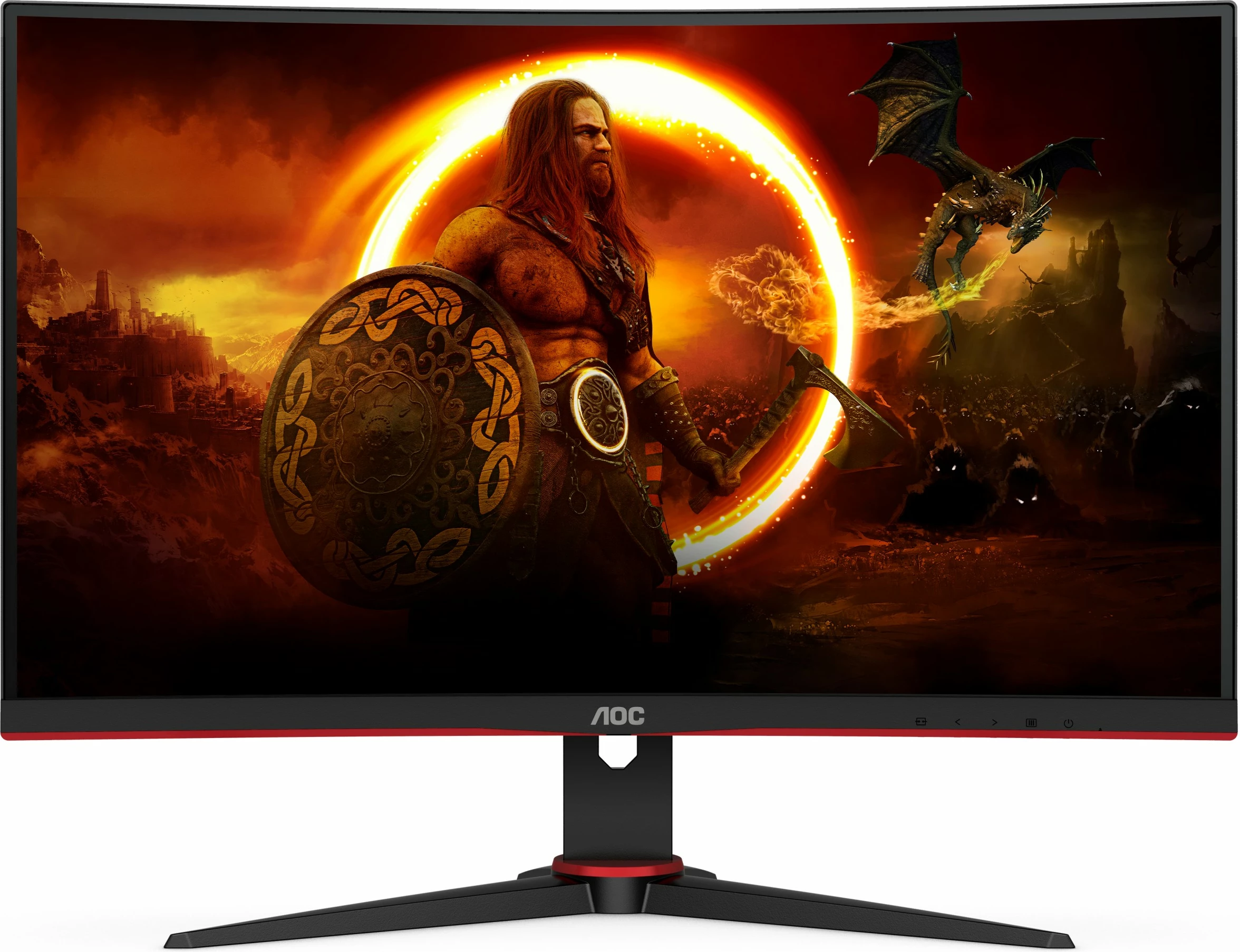 Monitor AOC G2 C27G2E/BK, 27", 1920 x 1080, 1 ms, i zi, i kuq
