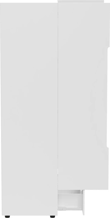 Dollap i dyfishtë Afina mdf, ngjyrë e bardhë me shkëlqim, 100x57x213cm