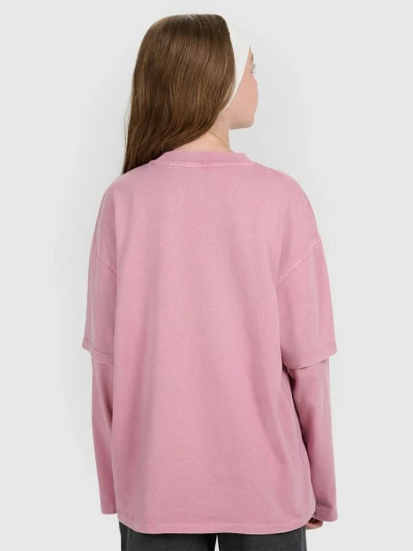 Maicë me mëngë të gjata oversize për femra 4f