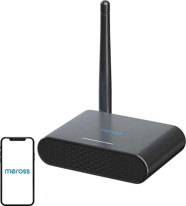 Switch smart Meross MSG200HK-EU(N) kontroll dere garazhi, Wi‑Fi 2.4 GHz, Apple HomeKit/Google/Alexa/SmartThings, me sensor