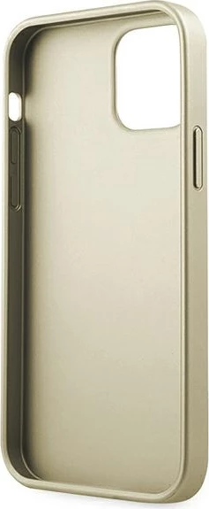 Mbështjellës Guess GUHCP12LIGLGO për iPhone 12 Pro Max, hardcase, gold