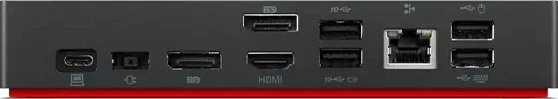 Stacion dokimi USB-C Lenovo ThinkPad Universal 40AY0090EU, Power Delivery 100W, 2x DisplayPort, HDMI, Gigabit LAN, e zezë