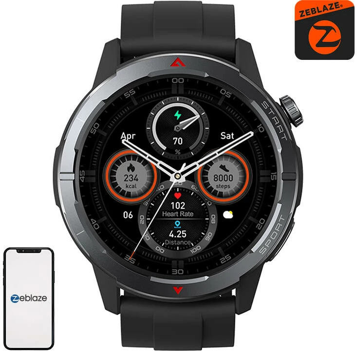Smartwatch Zeblaze Stratos 3 Ultra, 1.43'' AMOLED, GPS, i zi