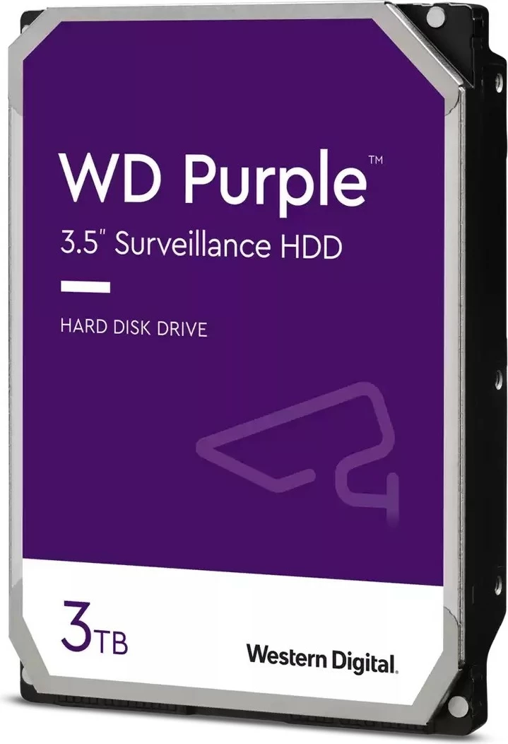 Hard disk Western Digital Blue Purple, 3 TB, 5400 RPM, 64 MB, 3.5", Serial ATA III