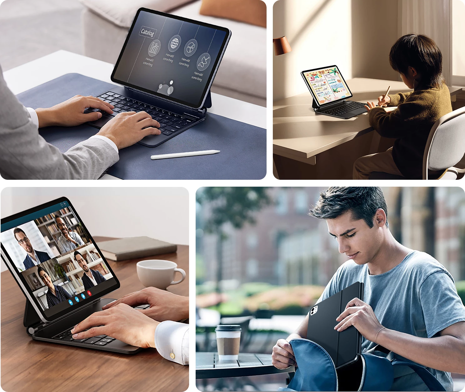 Mbështjellës me tastierë Bluetooth Dux Ducis MK Series për iPad Pro 11" (2024), i zi