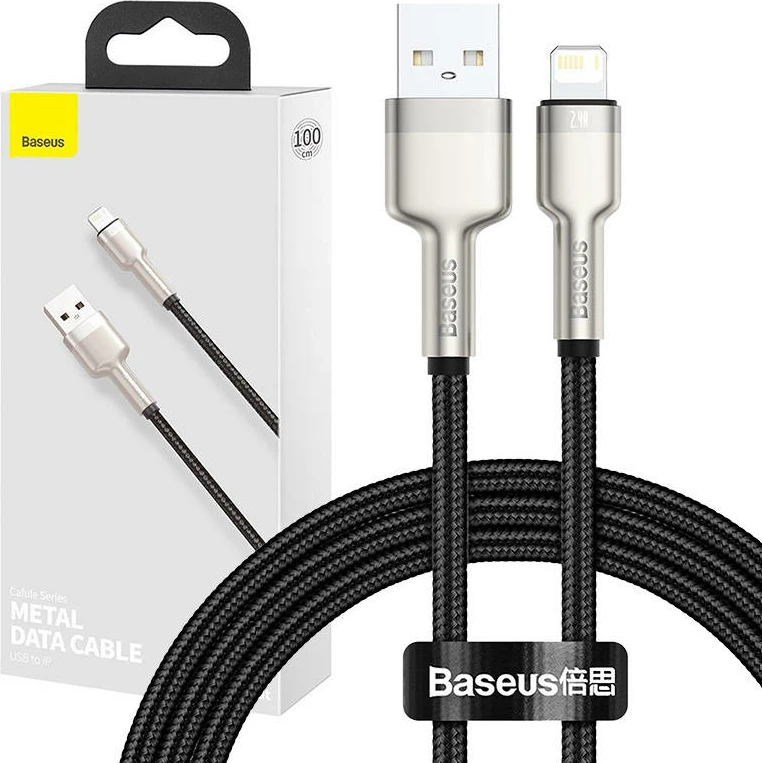 Kabllo USB në Lightning Baseus Cafule CALJK-A01, 1m, e zezë