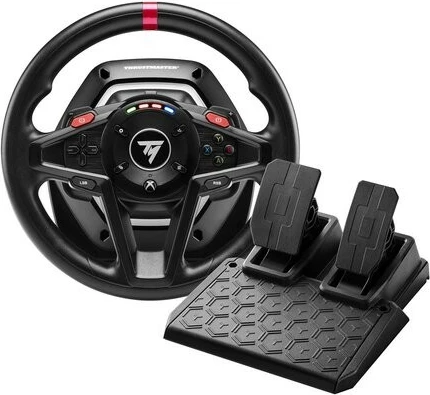 Set timon lojërash, Thrustmaster T128 Shifter Pack 4460267, 900° Force Feedback, me pedale dhe shifter, PC/Xbox, me kabllo, e zezë