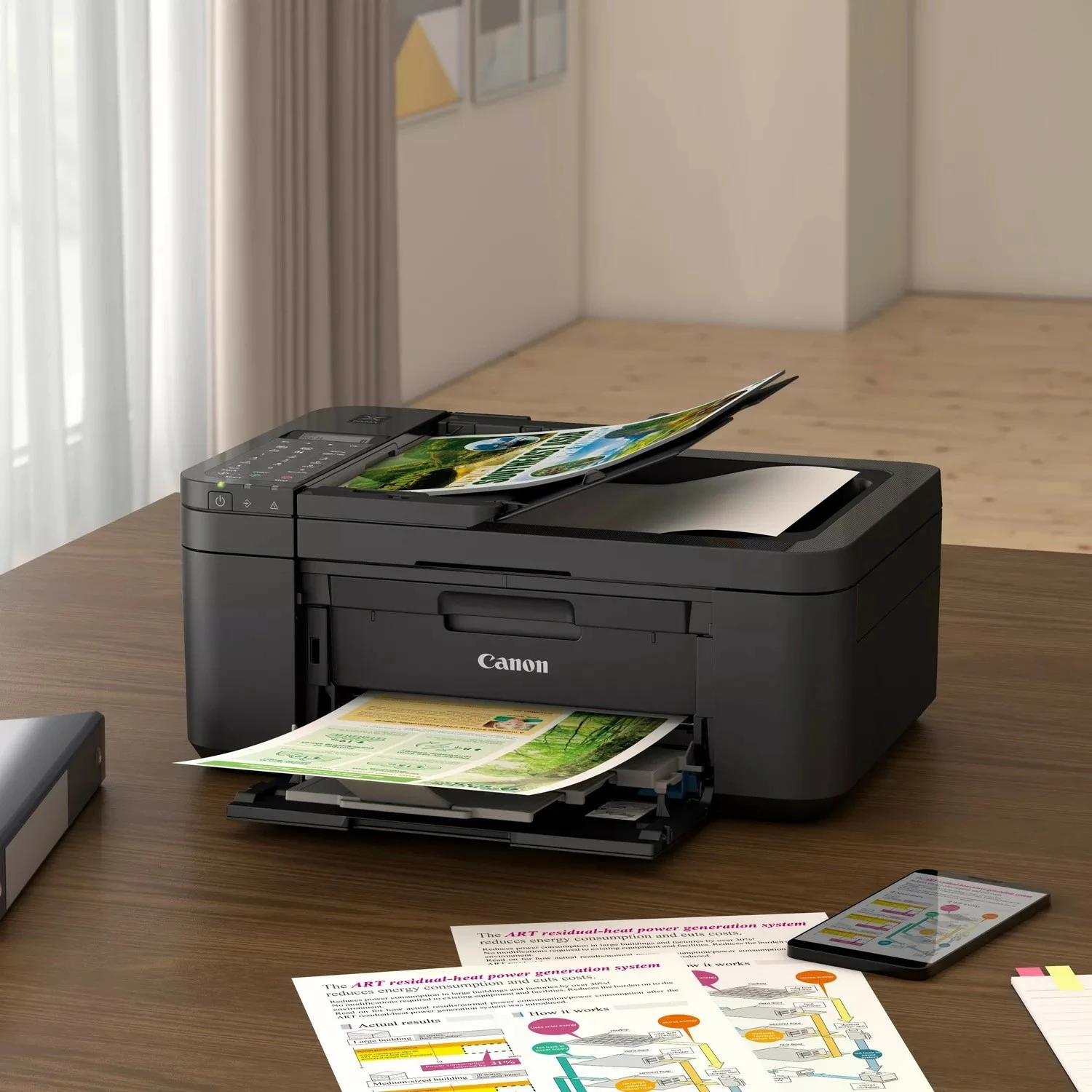 Printer multifunksional Canon PIXMA TR4750i, Inkjet, Printim me ngjyra, 4800 x 1200 DPI, A4, Printim direkt, E zezë