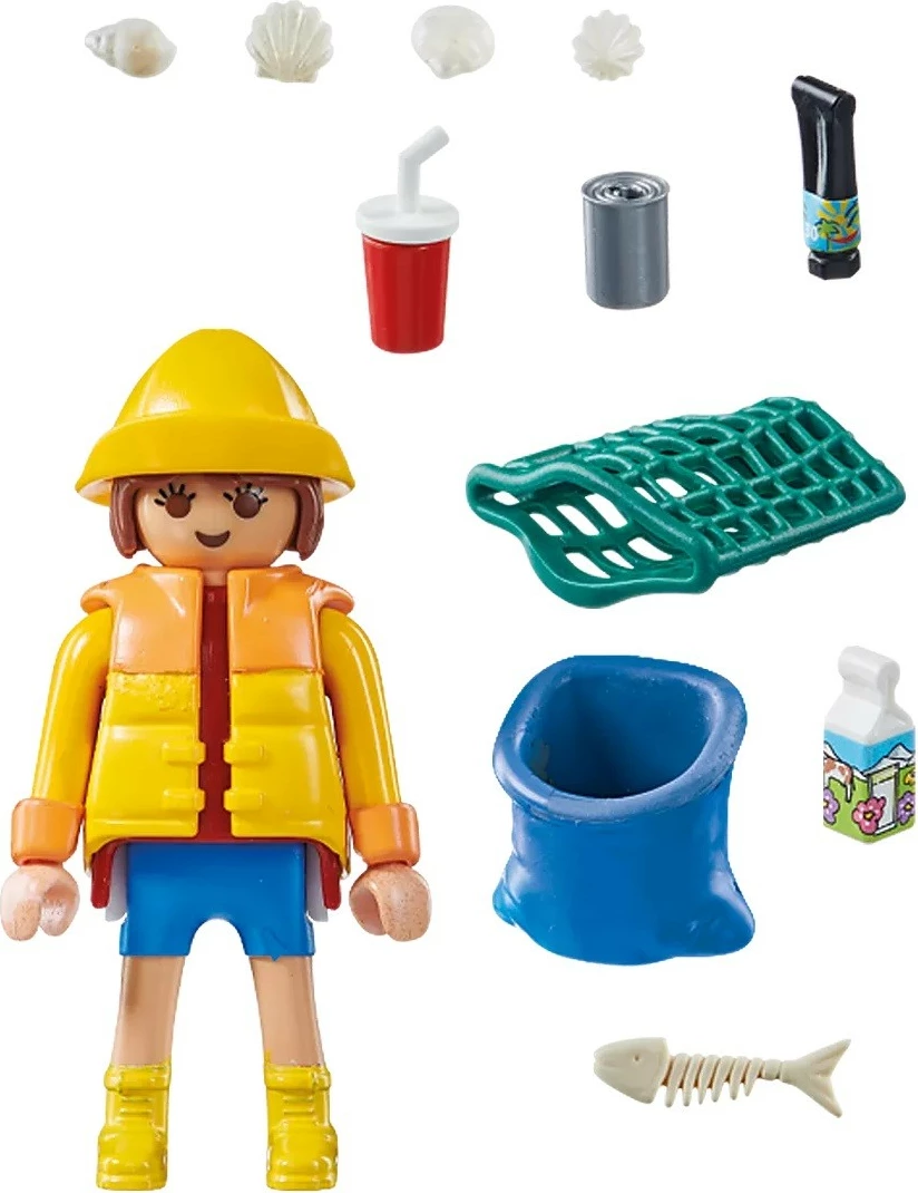 Figurë lodër Playmobil Special Plus 71163 Ekologjistja me aksesorë, set 17 pjesë