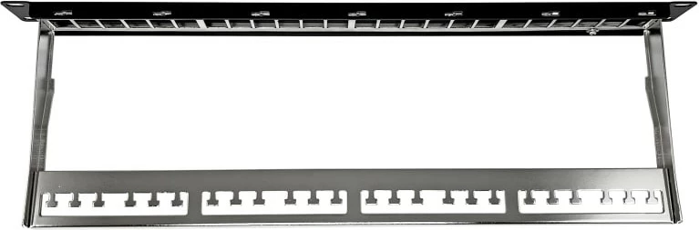 Panel patch modular i zbrazët ALANTEC PK020, 24 porta, 1U, 19", zi