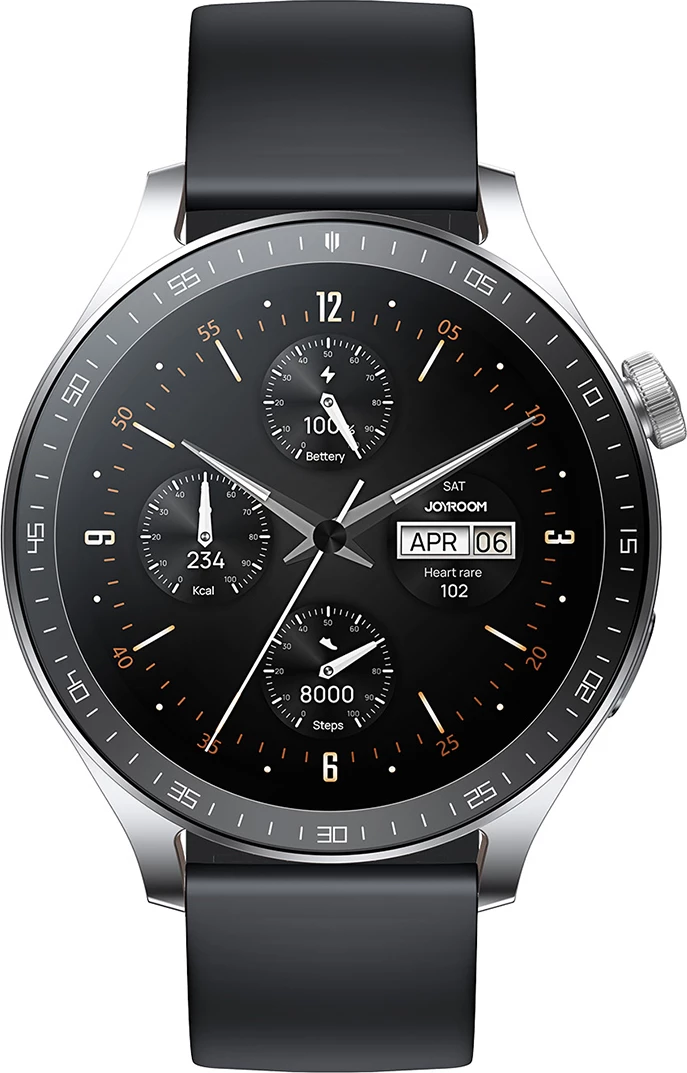 Smartwatch Joyroom JR-FC2 Pro, 1.46", Bluetooth, 350mAh, argjendtë, me rripa lëkure dhe silikoni