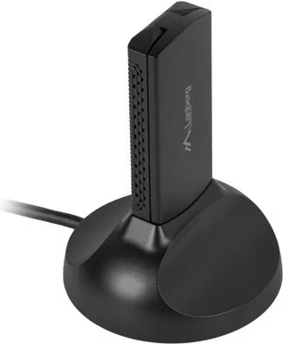 Adapter WiFi Lanberg NC-3000-WI, USB 3.0, AX3000, tri-bend, 2 antena të brendshme, i zi