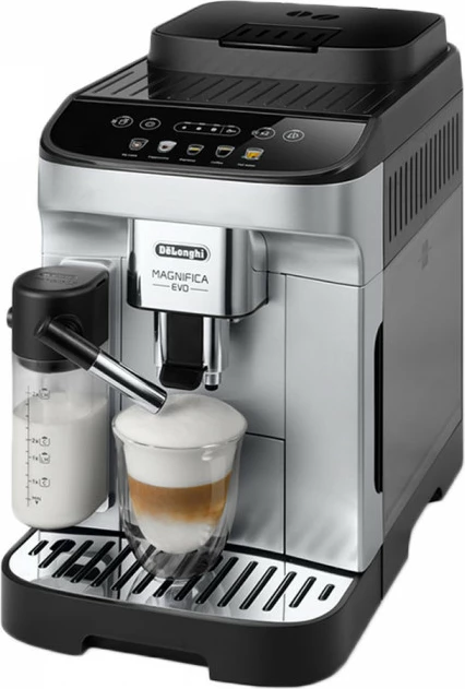 Makinë kafeje automatike DeLonghi Magnifica Evo ECAM290.61.SB, 15 bar, 1450 W, depo uji 1.8 L, depo kokrrash 250 g, Argjend/zezë