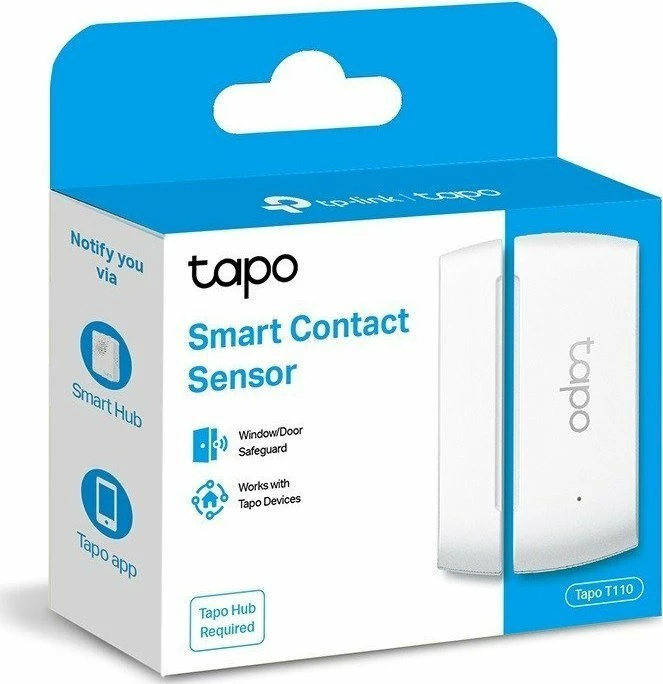 Sensor magnetik TP-Link Tapo T110 për derë/dritare, i bardhë