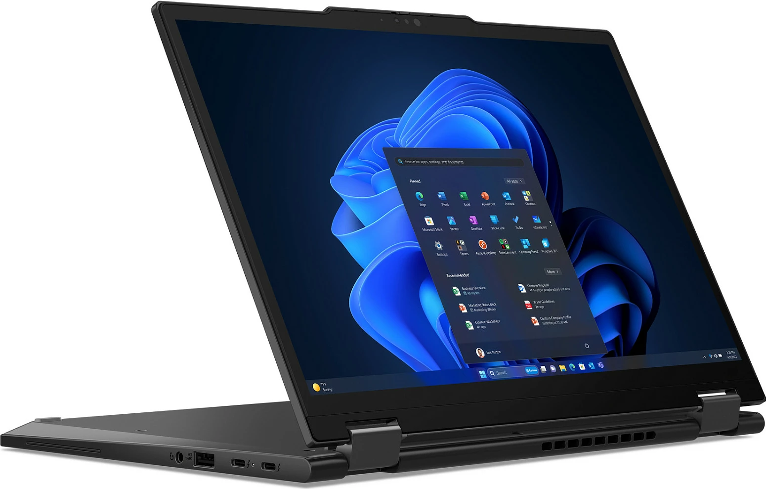 Laptop Lenovo ThinkPad X13 2-in-1 Gen 5, Intel Core Ultra 5, 16 GB RAM, 512 GB SSD, Ekran 13.3", Ngjyrë e zezë