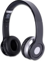 Kufje stereo Rebeltec CRISTAL BLACK me mikrofon, Bluetooth, të zeza