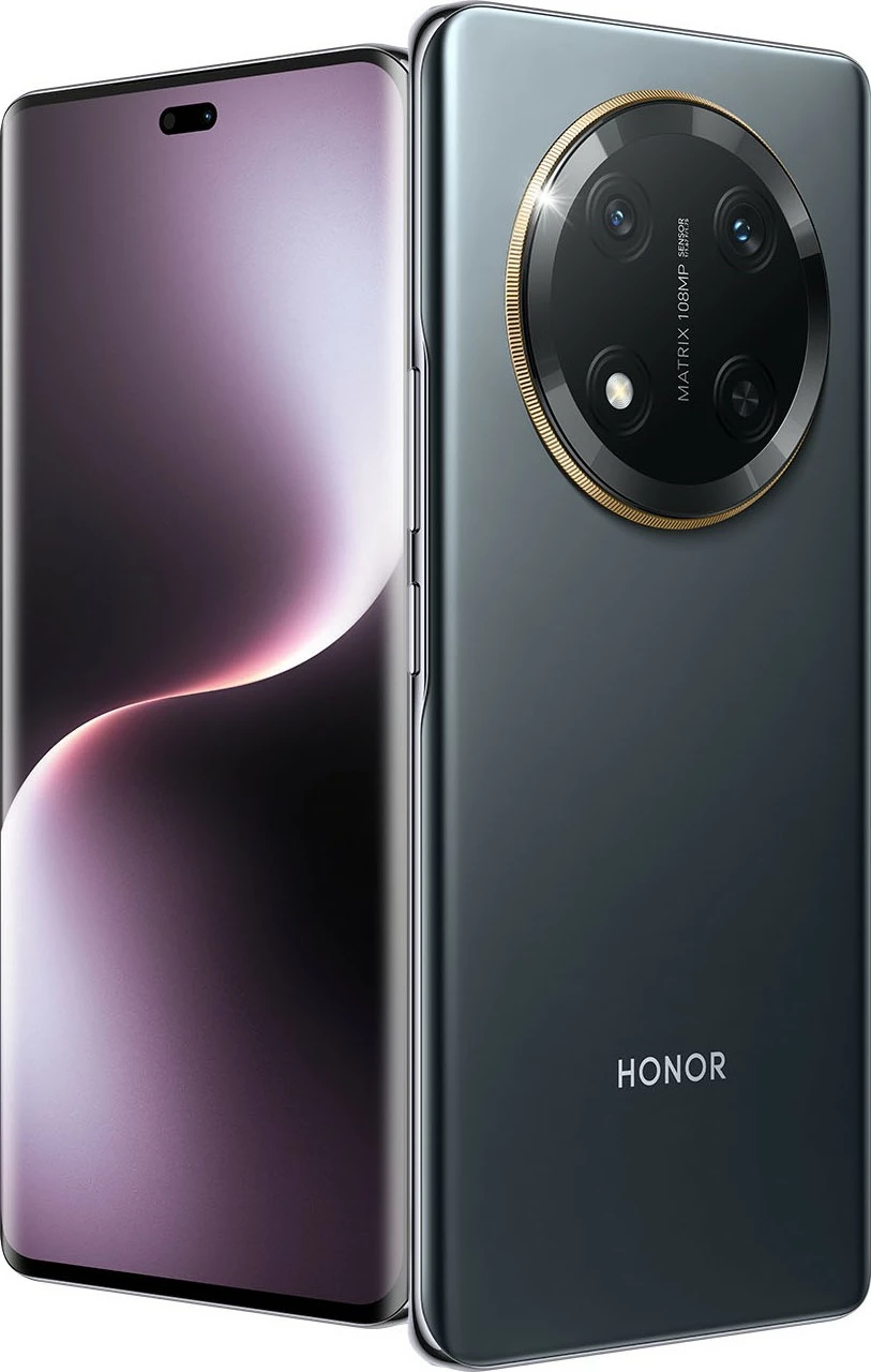 Celular Honor Magic7 Lite, 8 GB, 256 GB, 108 MP, Android 14, Ngjyrë e zezë, Titanium