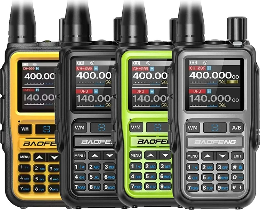 Radio portative BAOFENG UV-5R EU MINI me Bluetooth, USB-C, portokalli