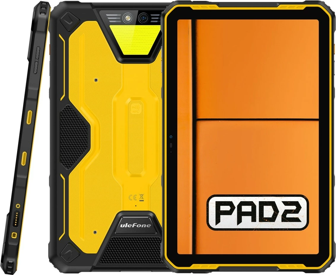 Tablet Ulefone Armor Pad 2, 11", 8/256GB, 4G, Zi/Verdhë