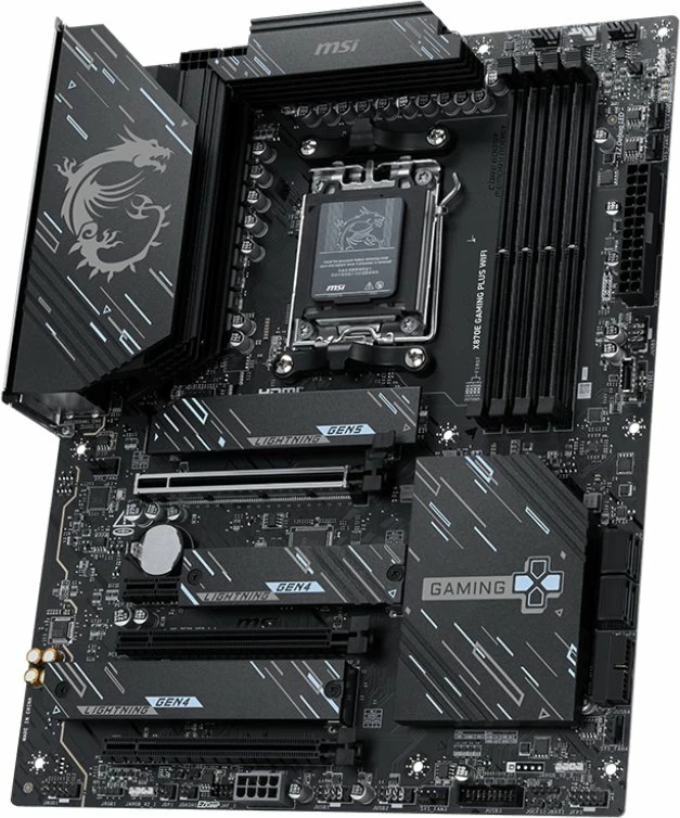Pllakë amë MSI X870E Gaming Plus WiFi, AM5, ATX, DDR5 deri 256GB, Wi‑Fi 7, 5G LAN, PCIe 5.0, USB4