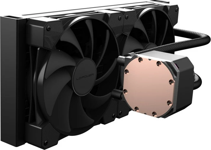 Ftohës uji all-in-one LC-Power LC-CC-280-B, 2x140mm, RGB, i zi