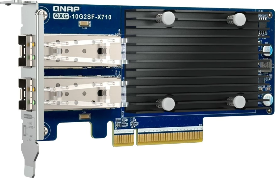 Kartë rrjeti QNAP QXG-10G2SF-X710, 2x SFP+, PCIe, 10GbE