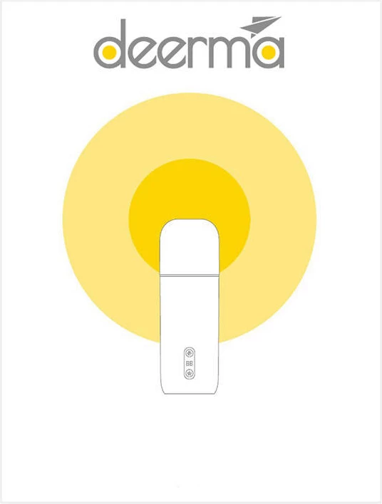 Termos elektrik Deerma DR035S, 350ml, i bardhë