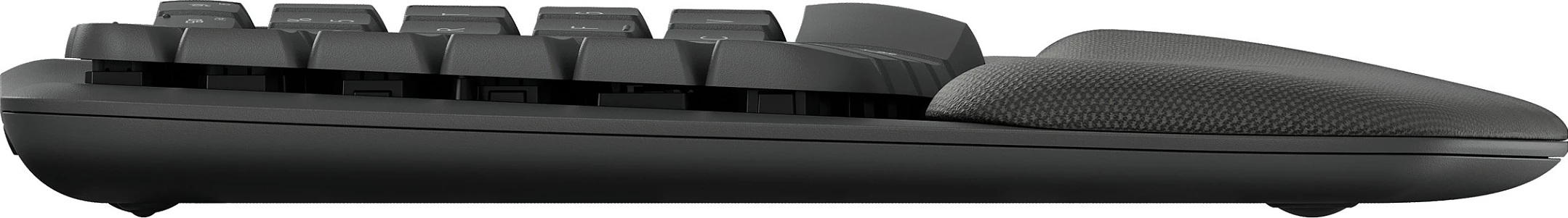 Tastierë Logitech Wave Keys, full-size, wireless, RF + Bluetooth, QWERTZ, grafit