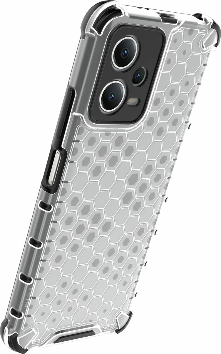 Mbështjellës Hurtel Honeycomb për Xiaomi Redmi Note 12 5G / Poco X5 5G, i zi