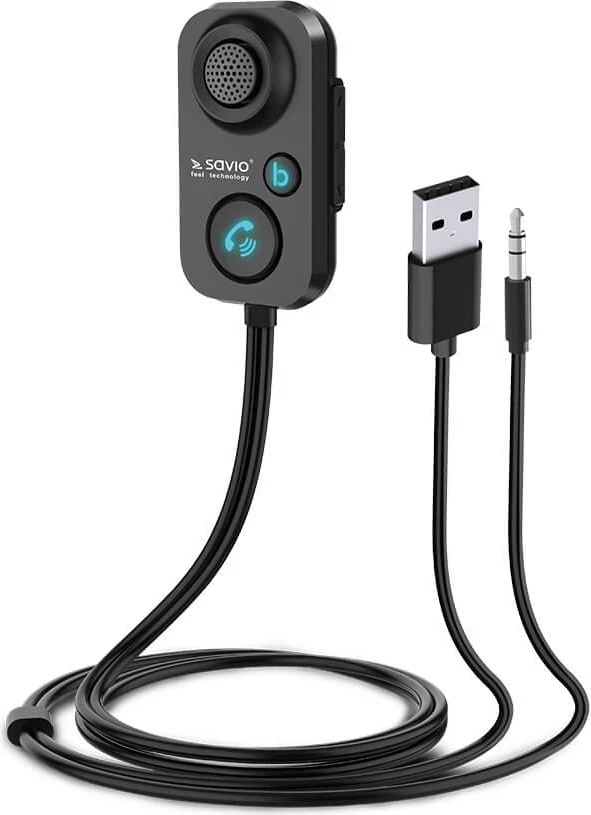 Adapteri Savio me Bluetooth, i zi