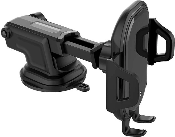 Mbajtës telefoni për veturë Foneng CP13, me kapëse vakumi, i zi