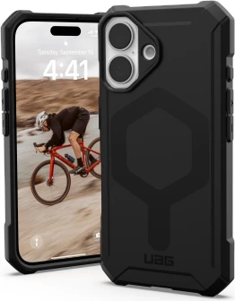 Mbështjellës UAG Essential Armor MagSafe për iPhone 16, i zi