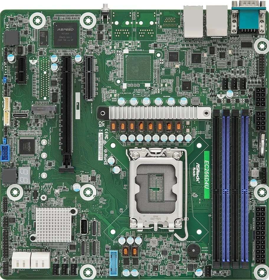 Pllakë amë Asrock EC266D4U, Intel C266, LGA 1700, micro ATX