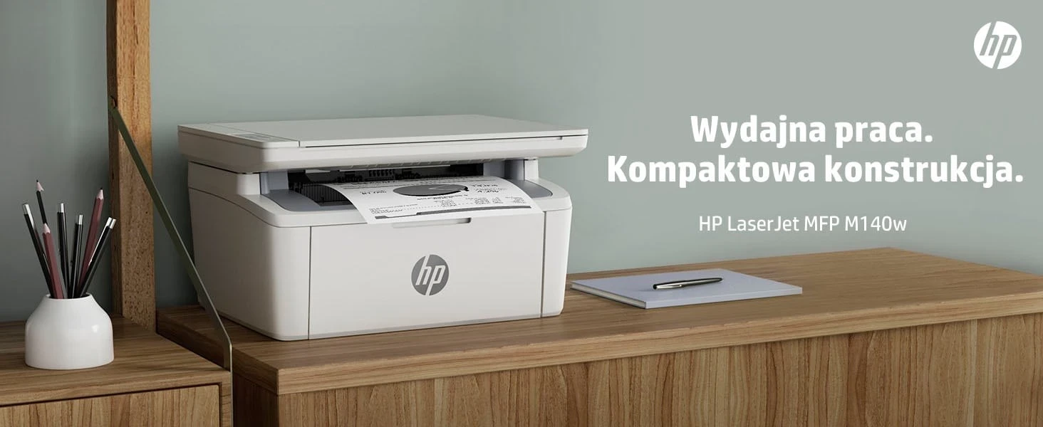 Printer HP LaserJet MFP M140w, i bardhë e zi