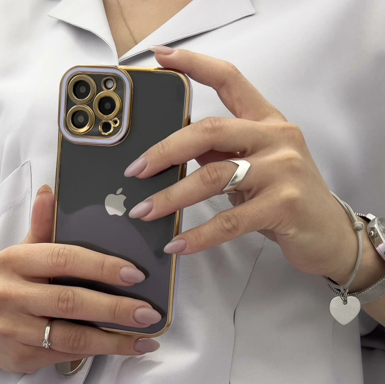 Mbështjellës Hurtel për Xiaomi Redmi Note 11 Pro, Fashion Case, kornizë ari