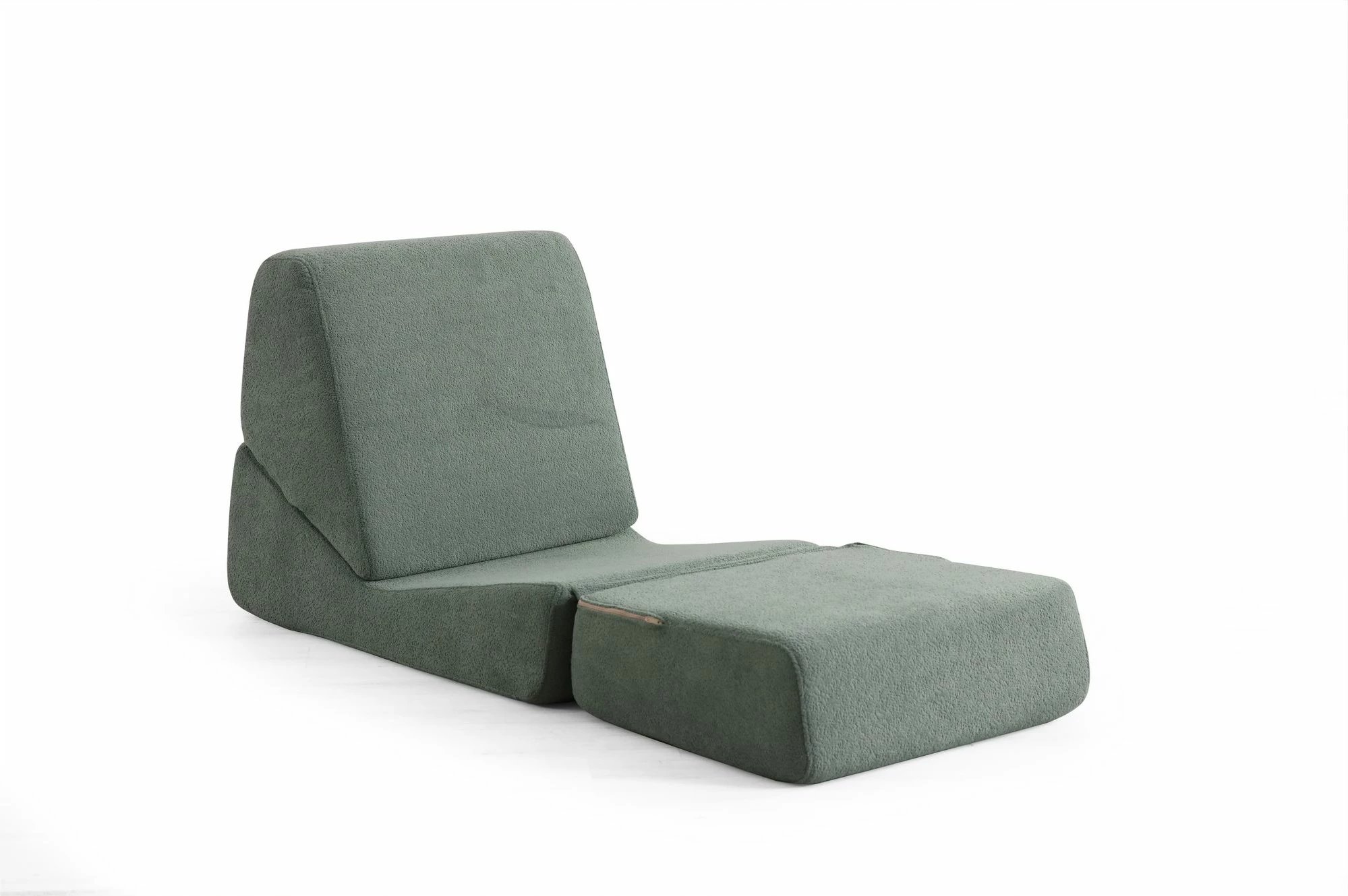 Krevat-kolltuk një vendësh Atelier del Sofa, Origami, ngjyrë e gjelbër