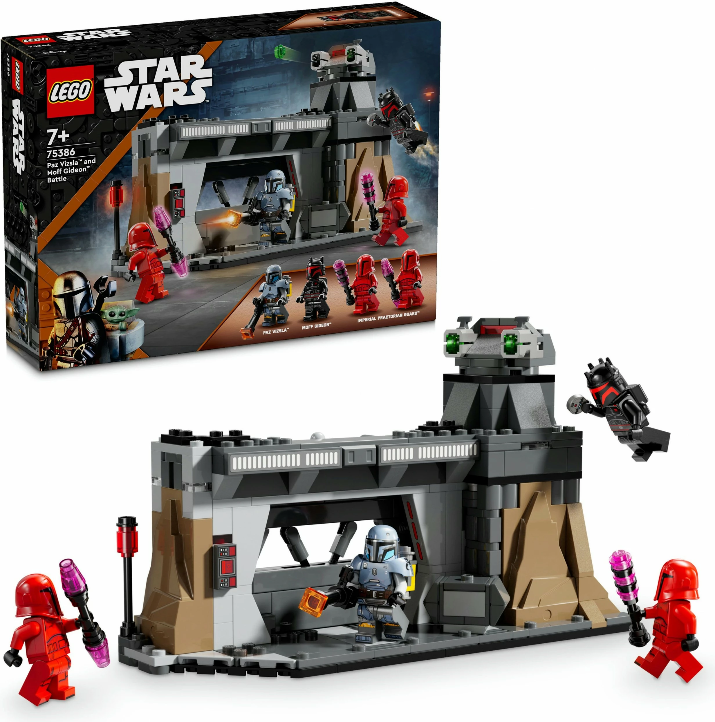 Set lodrash LEGO Star Wars 75386 duel Paz Vizsla Moff Gideon