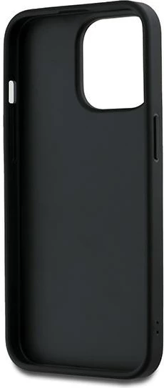 Mbështjellës DKNY Wrist Strap Stock Logo për iPhone 14 Pro Max, i zi