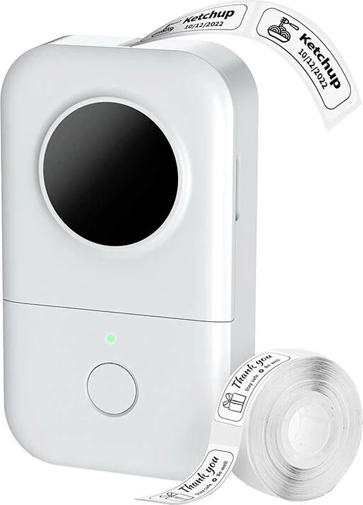 Printer etiketa Phomemo D30, portativ, termik, Bluetooth, i bardhë