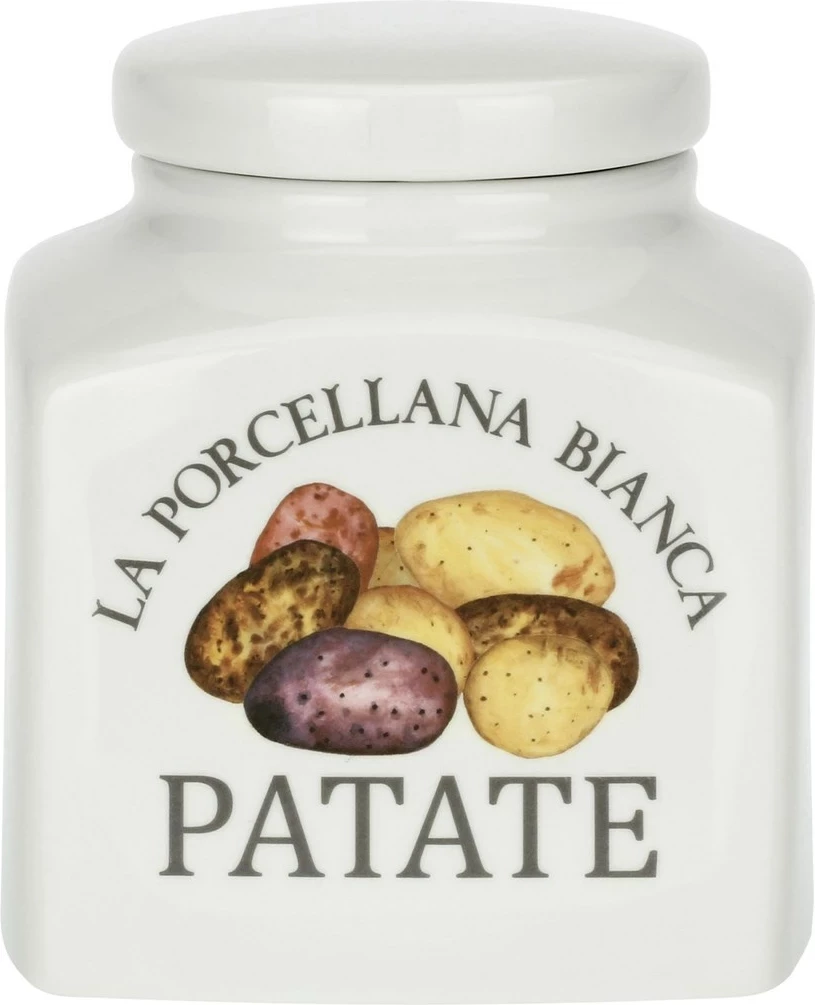 Kuti për patate LA PORCELLANA BIANCA, 3.5L, e bardhë