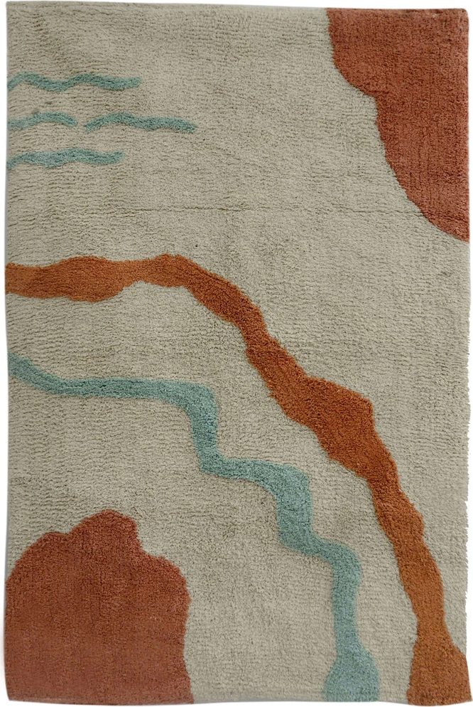 Qilim Seagull, pambuk, shumëngjyrësh, 60x90cm