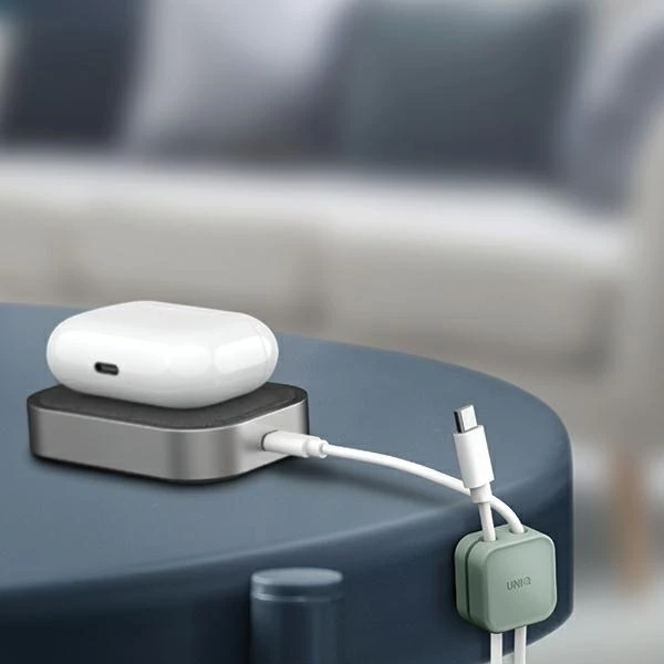 Set organizues kabllosh vetë-ngjitës UNIQ Pod, 8 copë, gri e hapur