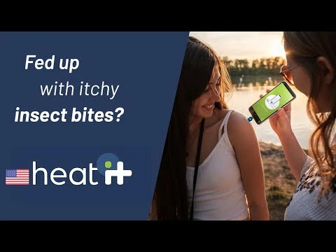 Pajisje për trajtim pickimi insektesh HEAT IT V3, Lightning për iPhone 6–14, e kaltër