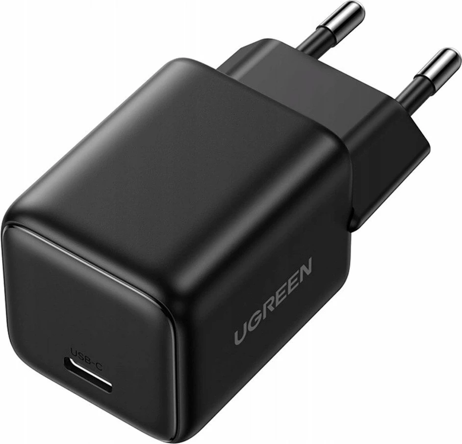 Karikues rrjeti Ugreen X513 30W GaN, 1x USB-C 3A, me kabllo USB-C 1 m, e zezë