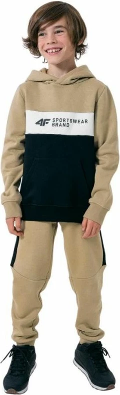 Duks për djem 4F, ngjyrë krem dhe e zezë