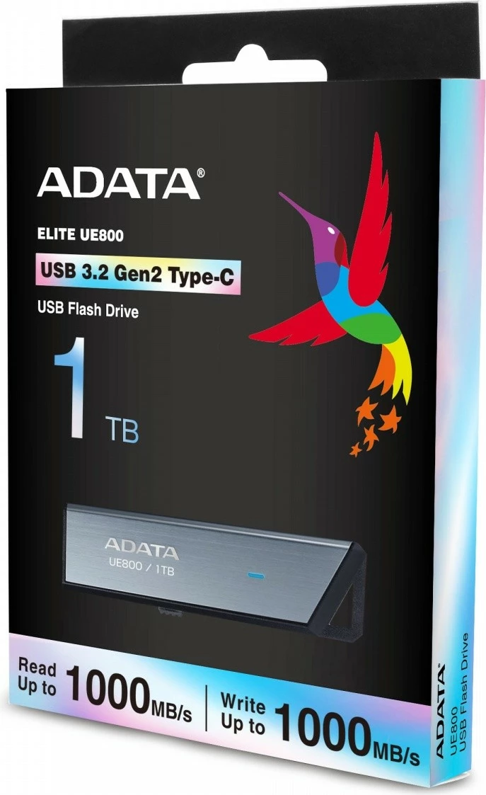 Pendrive Adata Dashdrive Elite UE800, 1TB, USB Type-C, Argjend