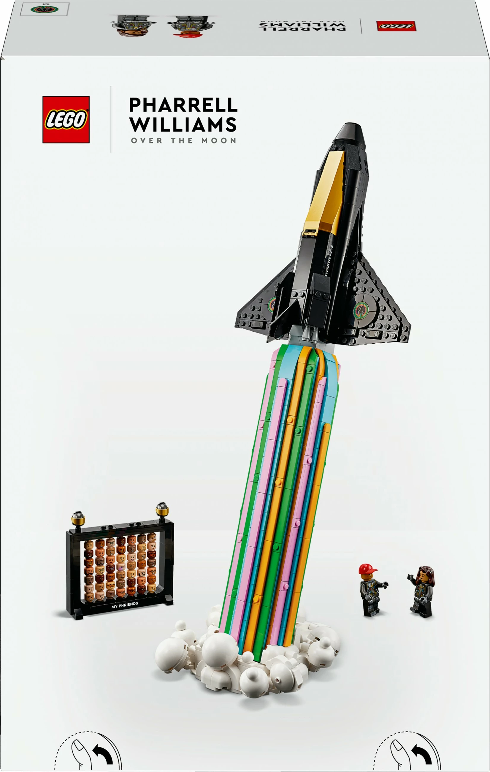Set ndërtimi LEGO Icons 10391 Pharrell Williams Over the Moon, 966 pjesë, multikolor
