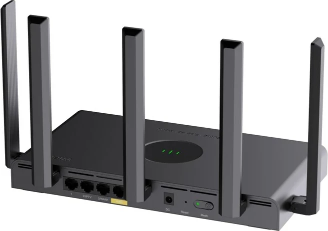 Router Ruijie RG-EW3000GX PRO, Wi-Fi 6, Dual-Band, 256 MB Flash, 3 Antena, E zezë
